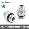 NONE Raccordi Eaton: 1JO American JIC Maschio 74 ° Cono maschio con O-ring di tenuta, flangiato, per allineamento idraulico dei cavi SAE con O-ring