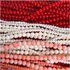 2/3/4/6mm Perline di corallo naturale rotondo Perline distanziatrici allentate multicolori per la creazione di gioielli Accessori per braccialetti collana fai da te
