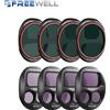 NONE Kit di filtri Freewell All Day da 8 pezzi, filtri ND4, ND8, ND16, ND32, ND64/PL per accessori fotografici per fotocamera DJI Mavic 4 Pro