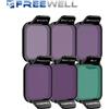 FREEWELL Kit di filtri Freewell Bright Day, confezione da 6, ND8,16,32,ND64/PL UV ND1000, per accessori fotografici DJI Flip e DJI Lito X1