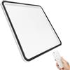 LED ATOMANT Plafoniera LED ATOMANT Quadrata Nero/Bianco 36W 50x50cm CCT (Selettore Bianco Caldo, Neutro e Freddo), Luce Indiretta con Cornice e Telecomando