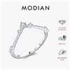 MODIAN D Colore Moissanite Anelli 925 Sterling Silver Squisita Freccia Sottile Dito Anelli Scintillanti Per Le Donne Da Sposa Gioielleria Raffinata