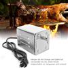 NONE 220V In Acciaio Inox BBQ Grill Torrefazione Motore Elettrico Capra Maiale Pollo BBQ Sputo Girarrosto Girarrosto Accessori Per Barbecue All'aperto