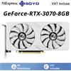 SOYO Scheda grafica SOYO NVIDIA GeForce RTX 3070 per gaming, 8GB GDDR6, 256Bit, desktop, PCI-E 4.0, 8Pin+8Pin, per computer desktop da casa e ufficio