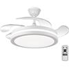 NONE VENTILATORE DA SOFFITTO PIÙ VENDUTO PALE INVISIBILI Ultra Silenzioso 82W Totale Modalità Lampada Luce LED 50W 6200 Lm con Illuminazione Massima (3 tonalità), Motore DC 32W 6 Velocità,