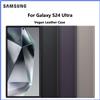 SAMSUNG Custodia Protettiva Originale Samsung Galaxy S24 Ultra in Pelle Vegana con Protezione Antigraffio Soft Touch GP-FPS928