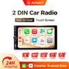 AINAVI Autoradio Universale 7" MP5 GPS CarPlay Android Auto Schermo Touch HD IPS BT Type-C Sistema Multimediale Autoaudio
