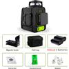 CLUBIONA Livella laser 3D a diodi laser tedeschi con linee verdi, 2 linee di lavoro separate a 360° e batterie al litio da 5200 mAh