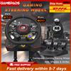 Turpow Simulatore di guida per PS5/PS4/PC, volante da gioco RGB, 270 gradi. ° &900 ° Set Leva Cambio a 3 Pedali con Regolazione del Volante e Macro Hall