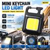 Torcia portatile multifunzione EDC con luce LED magnetica ricaricabile, dotata di moschettone, ideale per campeggio, riparazioni e situazioni di emergenza.