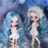 DBS Abiti per bambola ICY DBS Blyth, vestito bianco, abito elegante, completo 1/6 BJD, ragazza anime