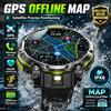 GUHUAVMI Nuovo Smartwatch Professionale con Mappe Offline per Uomo, Batteria da 1200mAh, Braccialetto Impermeabile IPX8, ChatGPT, 170+ Modalità Sport, GPS