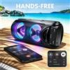Xmebxpk Altoparlante Bluetooth portatile ad alta fedeltà sonora, 8000W, con luci RGB, ideale per feste, tecnologia TWS, audio stereo wireless, supporto per schede TF, unità USB, radio FM, audio wireless per