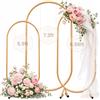 Vacclo Supporto per Arco di Palloncini in Metallo di Varie Dimensioni, Struttura per Sfondo da Giardino per Matrimoni, Supporto Riutilizzabile per Sfondo Fotografico per Decorazioni di Compleanni, Baby