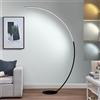 IYUNXI Lampada da Terra ad Arco, LED Dimmerabile con 3 Temperature di Colore e Telecomando,Timer e Memoria Luce，Moderna Lampada da Lettura per Soggiorno Camera da Letto Ufficio