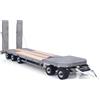 wheelfun LESU 1/14 Rimorchio in metallo per RC Camion Modello Auto Rimorchio Legno Costruzione Veicolo Hobby Grade Modello, Compatibile con Tamiya