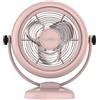 Cecotec - Ventilatore da Tavolo EnergySilence 800 RetroDesk Pink, potenza 20 W, 8 pollici, inclinazione regolabile, 3 pale aerodinamiche, 2 velocità, base robusta e stabile