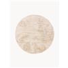 benuta Tappeto rotondo a pelo lungo lavabile Furry - Beige