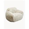 Kare Design Poltrona in ecopelliccia fatta a mano Mika - Beige