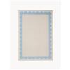 benuta Tappeto in cotone a pelo corto lavabile Frame - Blu