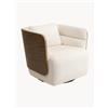 Kare Design Poltrona girevole imbottita Marc - Bianco