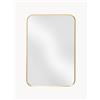 Kare Design Specchio da parete Simply - Oro