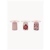 Marimekko Set di 3 portacandele Unikko - Rosé