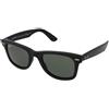 Ray-Ban Wayfarer RB4340 601/58 | Occhiali da Sole Graduati o Non Graduati | Prova Online | Unisex | Plastica | Rettangolari | Nero | Adrialenti