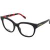 Love Moschino MOL599 UYY | Occhiali da Vista Graduati | Prova Online | Plastica | Tondi | Nero | Adrialenti