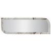 Dmora Specchio Miviro 120x40h cm Grigio Marmo Forma Rettangolare Tipologia a Parete, Colore Struttura Trasparente