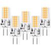 MUSUNIA - Lampadine 3W G4 3000K bianco caldo 300lm, ricambio per lampade alogene 30W, no sfarfallio, non dimmerabile, 12V AC/DC, confezione da 5