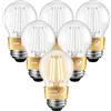 LVWIT Lampadine Filamento LED Attacco E27 G45,Filamento Bianco, 4W Equivalenti a 40W, 470LM, Luce Bianca Calda 2700K, Non Dimmerabile, Alto CRI≥80, Confezione da 6