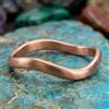 Artisan India Anello di guarigione minimalista in rame puro massiccio, fatto a mano, unisex...