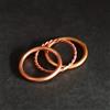 Artisan India Anello di guarigione minimalista in rame puro massiccio, fatto a mano, unisex...