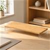 Sopraelevata da Scrivania Ergonomico Rialzo da Scrivania con Ripiano in Bambù