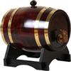 Botte Di Vino Di Quercia Da 3 L/1,5 L Con Base Per Whisky Di Vino 3 L Rosso Vino
