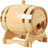 Botte Di Vino Di Quercia Da 3 L/1,5 L Con Base Per Whisky Da Vino, Legno Da 3 L