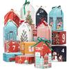 Tibomuo Calendario dell'Avvento fai da te da Riempire, 25 Scatole Vuote di Natale Numerate per il 2025, Calendario dell'Avvento Regalo di Natale per Bambini, Donne, Uomini (25 Casette & Scatole)