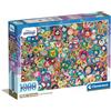 Clementoni - Puzzle 1000 Pezzi Impossible Disney Emoji, Per Adulti e Ragazzi, Idea Regalo, Made in Italy, 70x50 cm, Poster Incluso, 39829