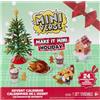 MGA's Miniverse Make It Mini Holiday - Kit creativo Calendario dell'Avvento | Conto alla rovescia 24 giorni, 5 creazioni festive, casetta di pan di zenzero, tagliere, resina, non commestibile, 8+