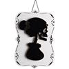 CARNIVAL TOYS Decorazione scheletrina d'appendere in mdf h.cm.23x15 con cartellino/etichetta