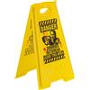 CARNIVAL TOYS Insegna avvertimento zombie h.cm.50x30 ca. in plastica con cartellino/etichetta