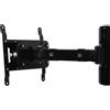 B-TECH BT7514/PB Supporto da parete a braccio singolo inclinabile e girevole per schermi piatti (dimensioni schermo fino a 107 cm (42,1 pollici), portata 25 kg, 75 x 75 mm, 100 x 100 mm, 200 x 100 mm, 200 x 200 mm) nero