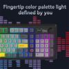 Selius Tastiera meccanica tri-modalità - 98 tasti - illuminazione RGB - connessione tramite chiavetta USB