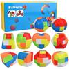 FABURO Set di 10 cubi puzzle, gioco di montaggio e di logica, adatto a bambini dai 7 anni in su, dimensioni: 4,5 cm