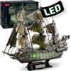 CubicFun Puzzle 3D "Il Volante Olandese", 360 pezzi, 69 cm, con luci LED