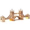 Rowood Puzzle in legno 3D, modello del Tower Bridge, con illuminazione a LED