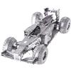 Piececool Puzzle metallico 3D, auto da corsa di formula, 69 pezzi, kit di modellismo in acciaio inossidabile, per adulti