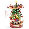 Rolife Puzzle tridimensionale a forma di albero, con meccanismo a carillon natalizio, realizzato in legno. Kit di costruzione per adulti