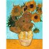 Sonstige Puzzle da 100 pezzi con pezzi di dimensioni extra-grandi, raffigurante i girasoli di Van Gogh, adatto a bambini dai 6 anni in su